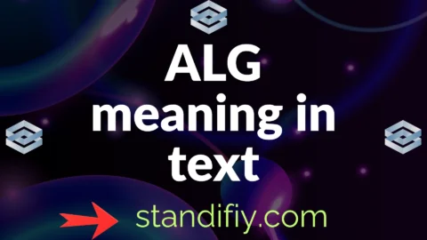alg meaning in text