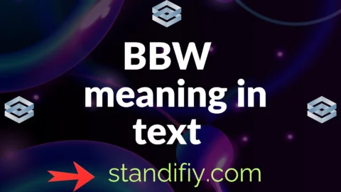bbw meaning in text