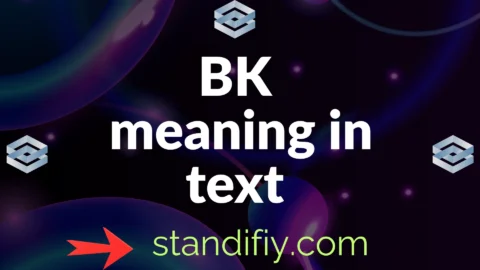 bk meaning in text