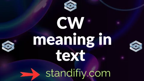 cw meaning in text