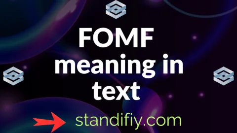fomf meaning in text from a girl