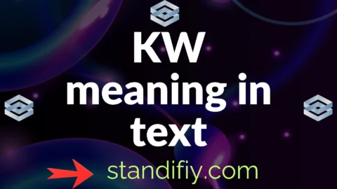 kw meaning in text