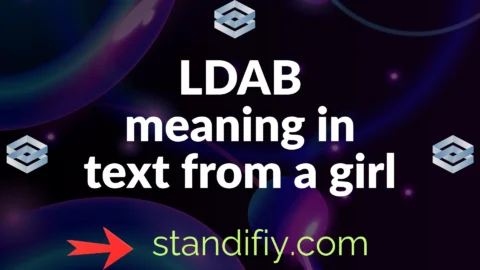 ldab meaning in text from a girl