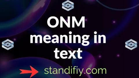 onm meaning in text
