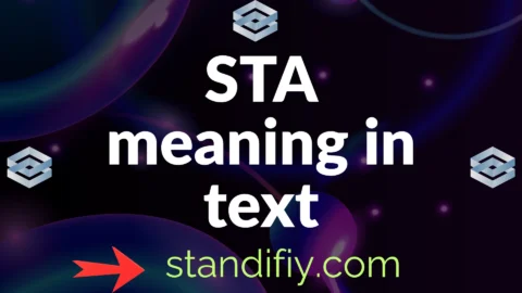 sta meaning in text