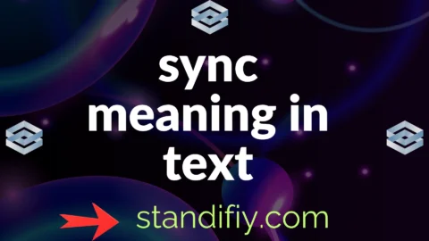 sync meaning in text