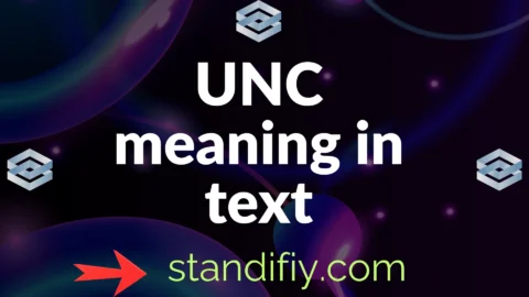 unc meaning in text
