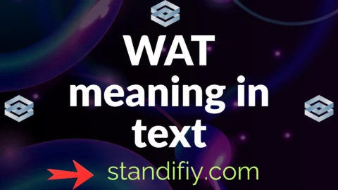 wat meaning in text