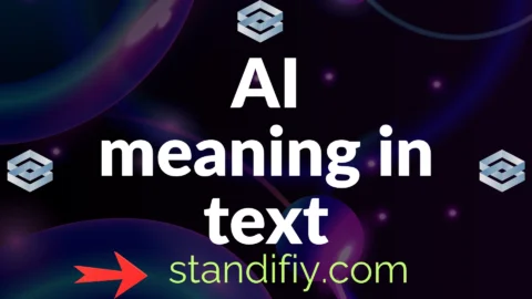 ai meaning in text