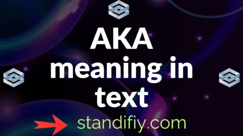 aka meaning in text