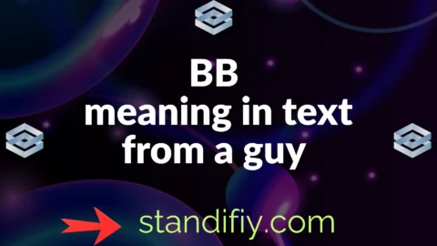 bb meaning in text from a guy