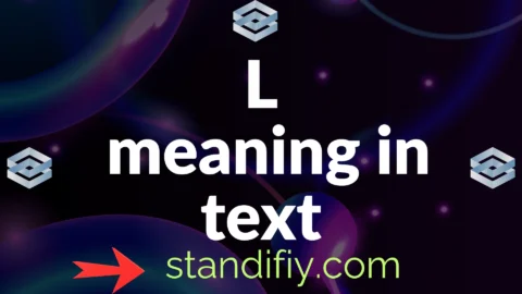 l meaning in text