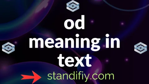 od meaning in text