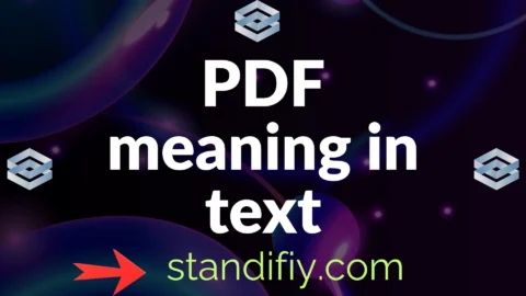pdf meaning in text