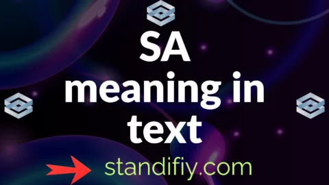 sa meaning in text