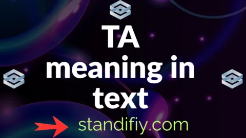 ta meaning in text