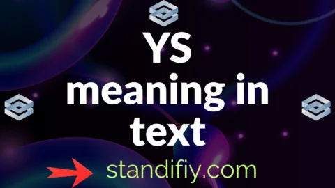 ys meaning in text