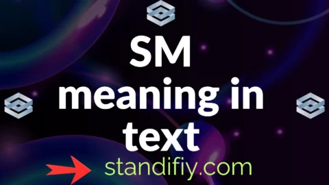 sm meaning in text