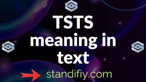 tsts meaning in text