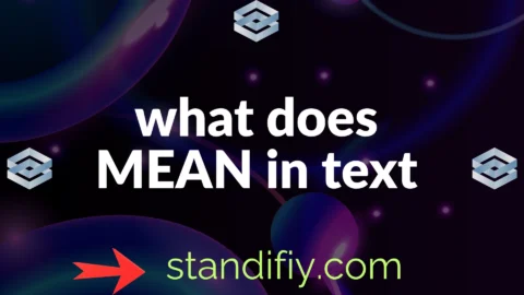 what does mean in text