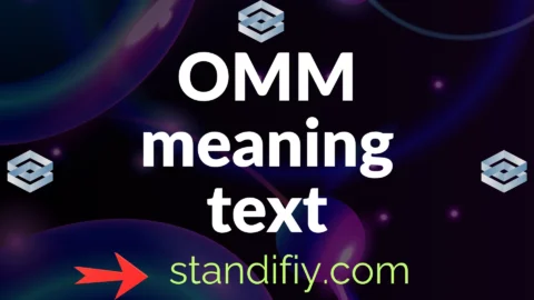 omm meaning text