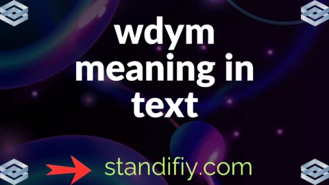 wdym meaning in text