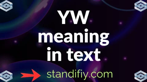 yw meaning in text
