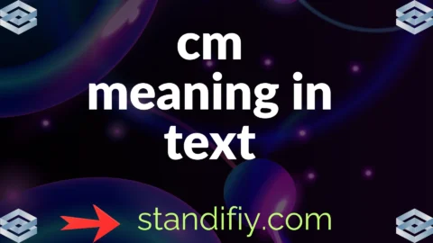 cm meaning in text