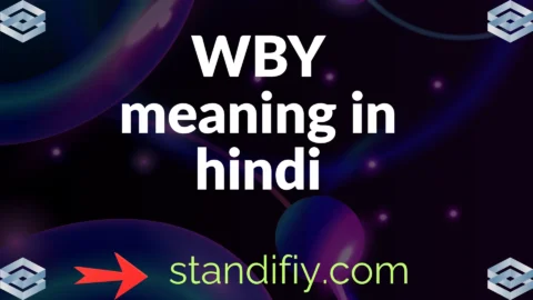 wby meaning in hindi