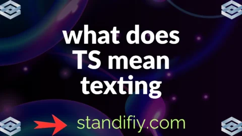 what does ts mean texting