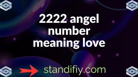2222 angel number meaning love
