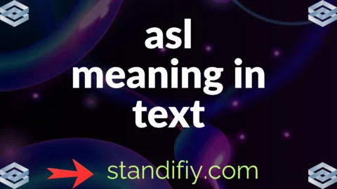 asl meaning in text