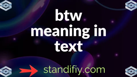 btw meaning in text