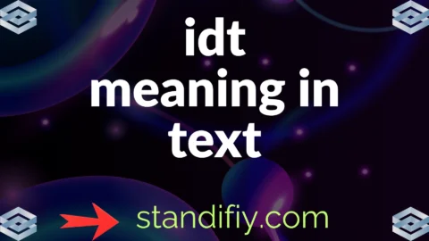 idt meaning in text