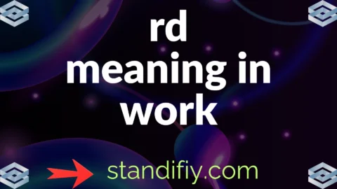 rd meaning in work