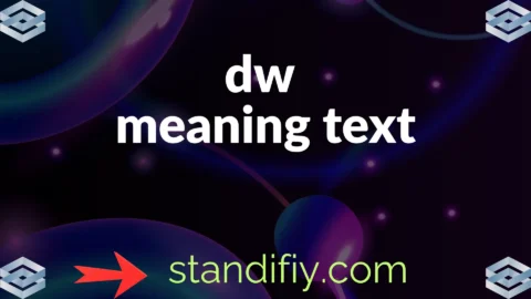 dw meaning text