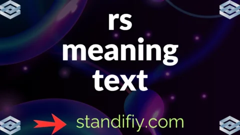 rs meaning text