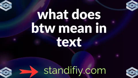what does btw mean in text