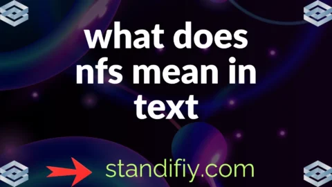 what does nfs mean in text